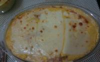 Fíle peixe com creme de milho