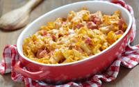 Macarrão ao forno com bacon e mussarela