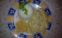 Frango com creme de leite e milho verde