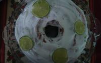Bolo de limão com sorvete