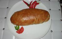 Pão de alho com azeite, azeitonas e gorgonzola