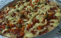 Pizza de frango sem massa