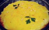 Bolo de batata com carne e queijo