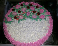 Bolo de aniversário de morango