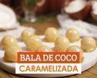 Bala de coco caramelizada fácil