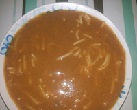 Sopa de feijão com macarrão