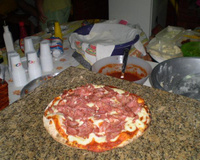 Massa de pizza para forno a lenha