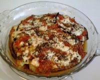 Lasanha de berinjela e abobrinha