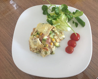 Lasanha integral de abobrinha com ricota