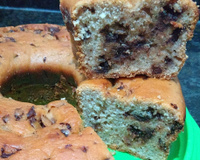 Bolo panetone de chocolate de liquidificador