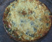 Quiche de espinafre e mussarela