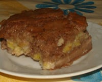 Bolo cremoso de banana