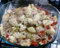 linguiça de frango ao forno