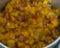 Abóbora Cabotiá com Linguiça