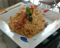 Risoto de calabresa e bacon