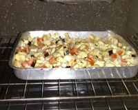 Salada de berinjela no forno