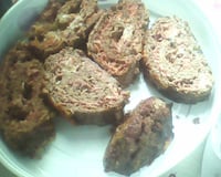 Rocambole de carne moída