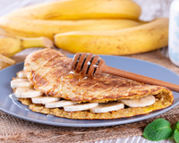 Banana e aveia viram uma crepioca deliciosa: TudoGostoso ensina receita saudável e fit para o café da manhã
