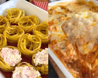 Toda vez que compro macarrão ninho preciso fazer esse macarrão recheado, meus filhos são apaixonados nessa receita