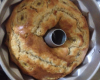 Bolo de banana com canela