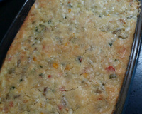 Torta de bacalhau de liquidificador