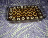 Pavê de chocolate preto e chocolate branco