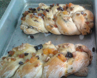 Trança com leite condensado