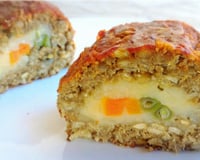 Rocambole de lentilha recheado (vegan)