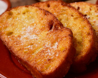 Rabanada salgada crocante recheada