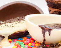 Ovo de Páscoa meio a meio