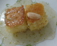 Receita de Hricet lauz - doce de Semolina (doce árabe)