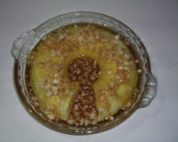 Quindim com leite condensado e coco fresco