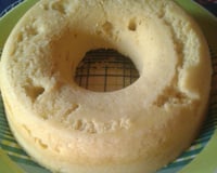 Bolo fofinho de fubá de microondas