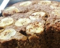 Bolo de banana fit ( sem glúten e sem lactose)
