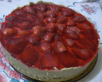 Torta de morango simples