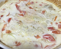 Filé de merluza assado com leite de coco