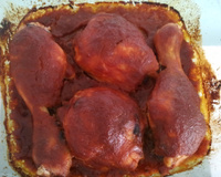 Frango ao forno com barbecue