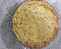 Torta de palmito com azeitonas