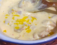 Batata assada ao molho branco