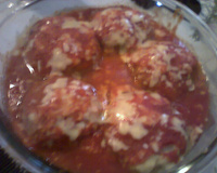 Polpetone assado e recheado