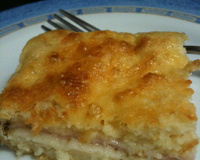 Joelho de tabuleiro (queijo e presunto)