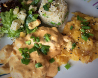 Medalhão de porco com bacon e champignon