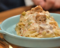 Macarrão com atum ao forno