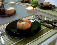 Minimoranga ao creme de camarão