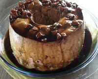 Pudim de claras com banana