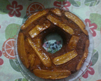 Bolo de banana caramelada