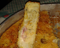 Bolo salgado de arroz cru