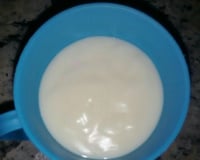 Mingau com leite condensado