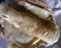 Massa de panqueca de leite em pó