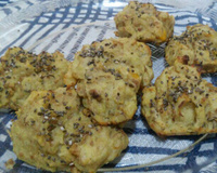 Bolinho de batata doce com atum